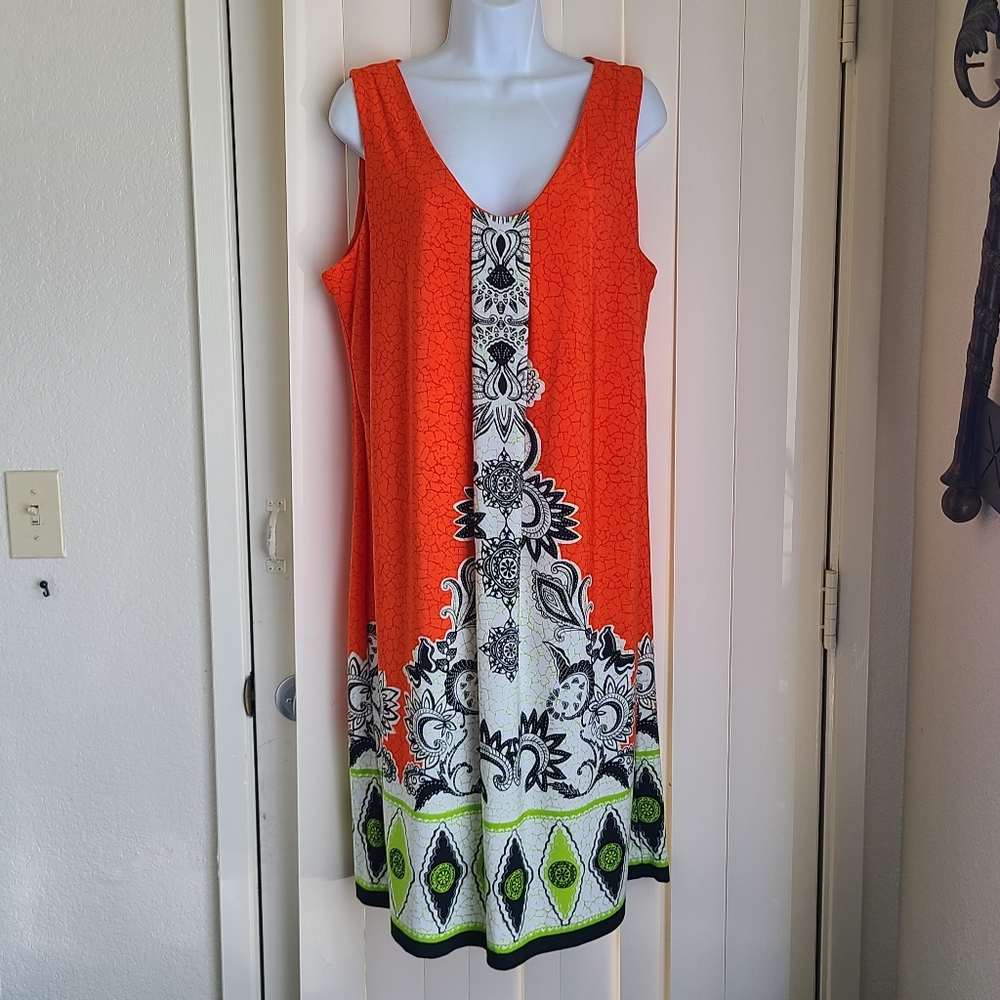 MADISON LEIGH Stretchy Floral Sleeveless Dress, Women's Size 16